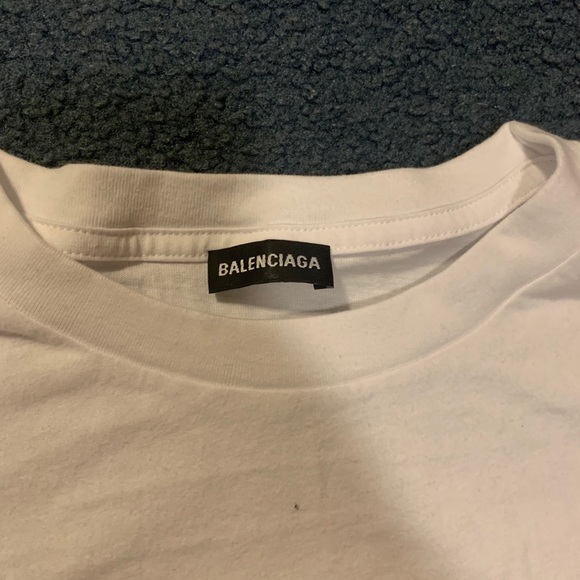 BALENCIAGA White Tee Size S - Picture 3 of 4